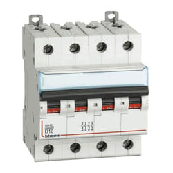 Bticino - Interruttore magnetotermico 10A 4 Poli 6KA Curva d 4 Moduli FN84D10