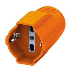 Presa Volante standard italiano bipasso/tedesco Bticino Arancio S2676TJE
