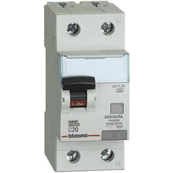GN8814A20 Interruttore Magnetotermico Differenziale BTDIN60 1P+N tipo a 20A - Bticino