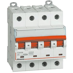 Sezionatore accessoriabile 4P 100A 6 moduli F74A100 - Bticino
