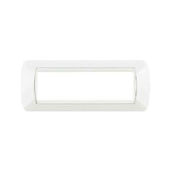 Livinglight placca 7 posti bianco l4807bi - Bticino