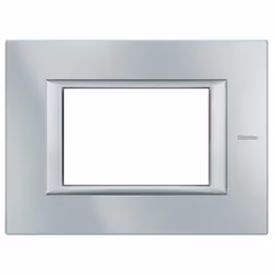 Placca quadra 3 posti Bticino Axolute per supporto H4703. Colore Monochrome Tech. Non è possibile installare la placca su alt ...