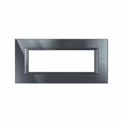 caratteristiche placca 6 posti per axolute Placca rettangolare 6 moduli - Monochrome antracite