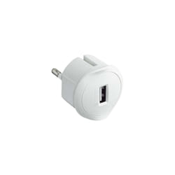 bticino Kit - Adattatore Spina Standard Tedesca Presa Usb 1,5A Bianco, colore Bianco