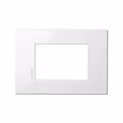 Serie Axolute Placcca 3 posti serie Axolute Colore bianco Dimensioni: altezza 86 mm, larghezza 122 mm