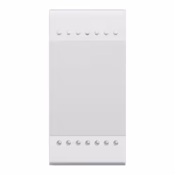Serie living light, pulsante, 1p 16a 1m, colore bianco