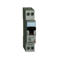 Bticino - btdin magnetotermico c20 1p+n 1 modulo 4500a fc881c20