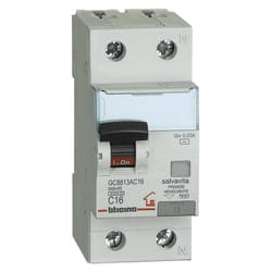 Magnetotermico differenziale 1P+N 4,5KA 16A GC8813AC16 - Bticino