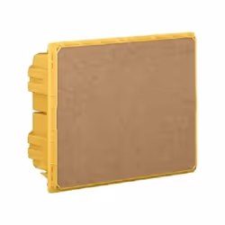 Scatola da incasso gialla per centralini da incasso LINEA SPACE e serie E215 8 moduli DIN (con protezione paramalta) Grado di ...
