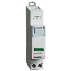 Bticino - Spia luminosa con led verde 110-400 Vac 1 modulo FN40V110