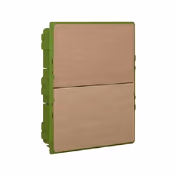 Scatola da incasso verde per cartongesso per centralini da incasso LINEA SPACE e serie E215 24 moduli DIN su 2 file (con prot ...