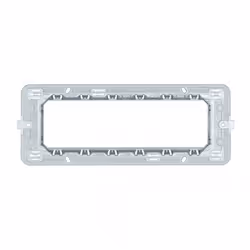 Supporto Matix 6 moduli; Per placche matix da 6 moduli; Colore trasparente.  Supporto Matix 6 moduli Per placche matix da 6 m ...