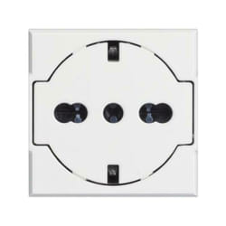 Bticino - Presa Schuko Axolute flat Con protezione Bianca 10/16A HD4140/16F