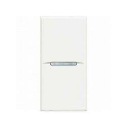 Bticino axolute pulsante assiale 1 polo normalmente aperto 10a 1 modulo colore bianco hd4005n