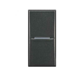 Axolute pulsante 1 polo assiale normalmente aperto 10a colore antracite hs4005n - Bticino