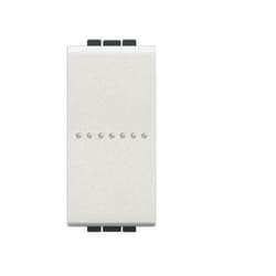 Livinglight pulsante assiale 1 polo 1 modulo colore bianco n4055n - Bticino