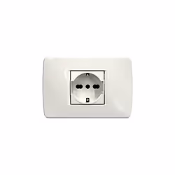 Kit Luna presa STD TED/BIP; Precablata; Colore bianco. Kit Luna presa STD TED/BIP Precablata, colore bianco.