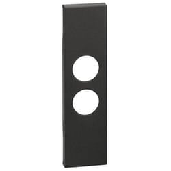 Cover Bticino Living Now per presa tv-sat 1 modulo nera KG09
