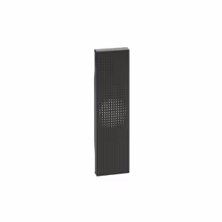 Cover Bticino Living Now per Suoneria in bronzo e Ronzatore, colore Nero, 1 modulo, da abbinare con K4351V230 (Suoneria in br ...