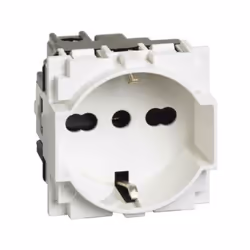 Presa 2 P+T 16 A 250 Va.c. - interasse 19 mm e 26 mm in configurazione bipasso - alveoli protetti; - contatti laterali di ter ...