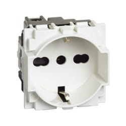 Bticino - living now presa unel e bipasso 2p+t 16a 250 vac colore bianco kw4140a16