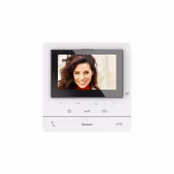 Legrand Classe 100 2 Wire Hands Free Video Internal Unit with Inductive Loop and 5' Colour LCD Display, Bianco, 164 mm, 20,5 ...