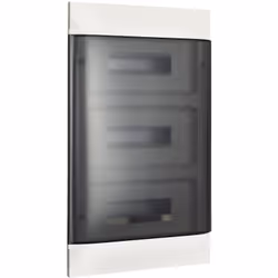 Centralino da incasso LINEA HABITA in resina termoplastica con portello fumè, 3x12 moduli DIN da completare con scatola da in ...