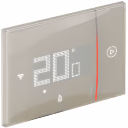 Design essenziale, comfort massimo, ovunque tu sia. ll termostato connesso di Bticino permette di monitorare e gestire la tem ...