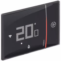 Design essenziale, comfort massimo, ovunque tu sia. ll termostato connesso di Bticino permette di monitorare e gestire la tem ...