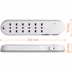bticino Slim6 prolunghe e multiple 1,5 m 6 presa(e) AC Interno Bianco - Vista aggiuntiva 5