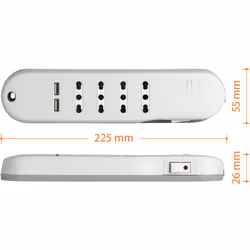 bticino Slim prolunghe e multiple 1,5 m 4 presa(e) AC Interno Bianco - Vista aggiuntiva 5