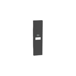 L.Now - Cover Caricatore 1Usb1M Nera ( Bticino cod. KG11C )