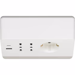 bticino S3711DBU prolunghe e multiple 2 m 3 presa(e) AC Interno Bianco - Vista aggiuntiva 4