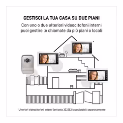 bticino Videocitofono Easykit Essential 7' - Installazione Facile, Telecamera Grandangolare, colore Multicolore - Vista aggiuntiva 4