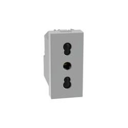 Bticino - Presa bipasso matixgo 2p+t 16a 1 modulo grigio - jg4180