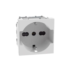 Presa bticino matixgo standard tedesco 2p+t 16a 2 moduli bianco - jw4140a16