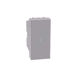 Interruttore assiale Bticino MatixGo 1P 10AX illuminabile grigio - JG4051 Interruttore assiale 1P 10AX - 250Vac Illuminabile ...