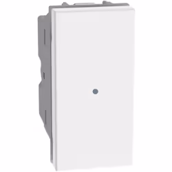 Deviatore assiale Bticino MatixGO 1 modulo 1P 10A bianco - JW4053 Deviatore assiale illuminabile con led codici LN4743/230T, ...
