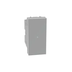 Bticino - Pulsante assiale matixgo 1p no 10a illuminabile grigio - jg4055