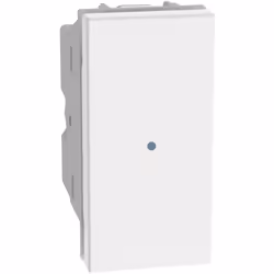 Pulsante assiale Bticino MatixGO 1 modulo 1P 10A bianco - JW4055 Pulsante assiale illuminabile con led codici LN4743/230T, LN ...