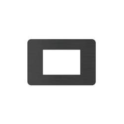 Placca Bticino matixgo 3 moduli nero nichel - ja4803en