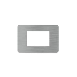 Placca Bticino matixgo 3 moduli acciaio - ja4803es