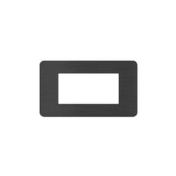 Placca Bticino matixgo 4 moduli nero nichel - ja4804en