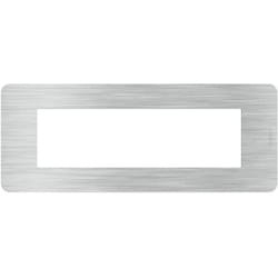 Placca matixgo 7 moduli aluminium Bticino ja4807ea