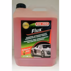 Descrizione Flux shampoo e' studiato per una perfetta pulizia esterna della vettura con contemporaneo effetto autoasciugante. ...