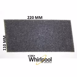 FILTRO ASCIUGATRICE WHIRLPOOL 220 X 110 X 7 mm 481010354757 compatibile PER MODELLI: HSCX90430 857504410050, 857500368021 AZA ...