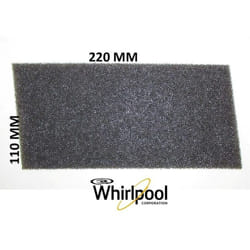 Filtro asciugatrice Whirlpool 220 x 110 x 7 mm 481010354757 compatibile
