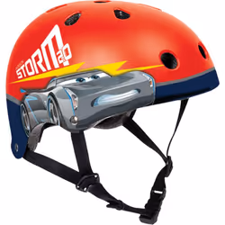 DISNEY Casco Nut Disney Cars da bicicletta per bambino con fori di aerazione, regolazione a ghiera e cinturini di fissaggio. ...