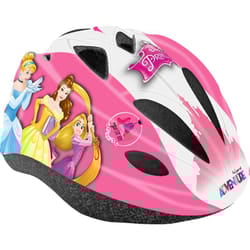 Disney Princess - Casco Kid Disney Principesse da bicicletta per bambina con fori di aerazione, regolazione a ghiera e cinturini di fissaggio. Misura