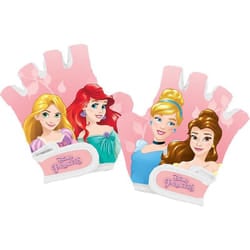 Disney - Guanti Princess da bicicletta per bambina con palmo rinforzato e regolazione a velcro. Taglia xs ( 4-8 anni)
